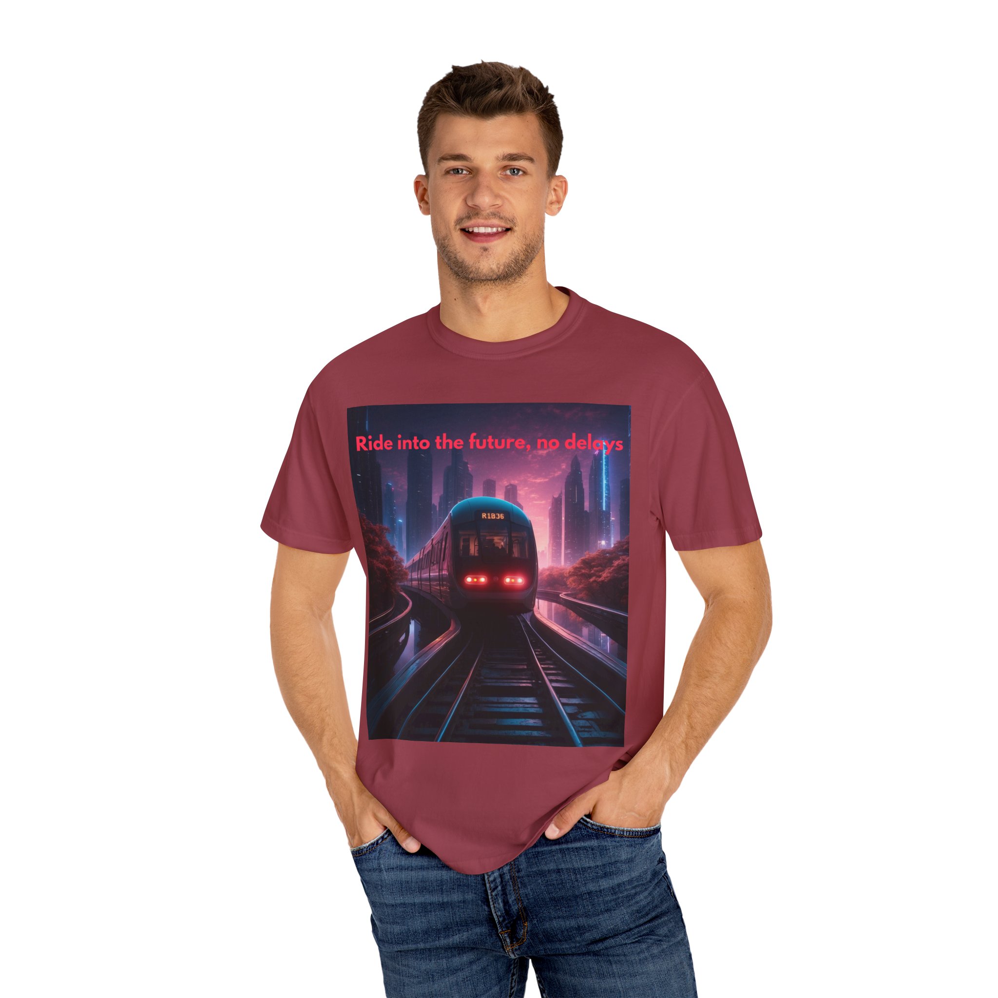14659288871802363841_2048.jpeg Man wearing chilli Retro Graphic T-Shirt while standing– front view